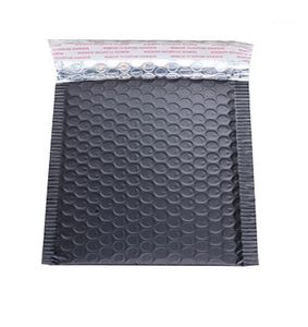 Hediye Paketi 30 adet 15x18 cm Siyah Yastıklı Zarf Metalik Kabarcık Mailer Alüminyum Folyo Çanta Ambalaj Kılıfı Bag1