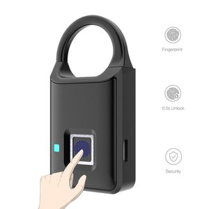AIMITEK Thumbprint Kapı Kilidi Biyometrik Akıllı Parmak İzi Asma Kilit USB Şarj Edilebilir Hızlı Kilit Açma Dolabı Bagaj Kılıfı 201013