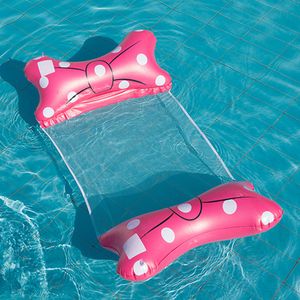 Diğer havuzlar spashg su hamak şişme yay şekli yüzen yatak yaz yüzen recliner taşınabilir yüzme aqua şezlong