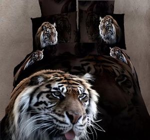 2022 Новый дикий тигр королева / двойной / король размер одеяла / Doona / Dovet Cover набор 3D новый 100% хлопок