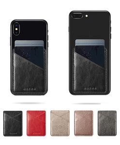 Universal Ultra Slim PU кожаные клейки карманные наклейки на заднем плане мобильного телефона ID Держатель карты Уолтовой кредит Credit Coch