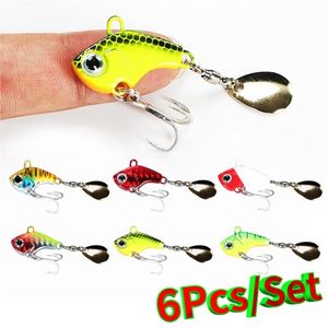 7G10G14G20G VIB Kaşık Seti Metal Balıkçılık Lures Yem Bas Pike Alabalık Jig Spinnerbait Sequins Titreşimli Whopper Plokper Pesca 220107