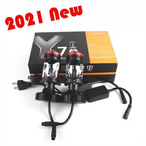 Car Headlights HIGH POWER Y7 Y7S 30000LM Mini H4 Projector Led Lens 6000K 3000K 4300K The Upgrade Version Headlight Of Y6 Y6S