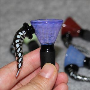 Кальян парик Wag стеклянная чаша с ручкой красочные 14 мм 18 мм чаши для бонга чаша для табака кусок курительные принадлежности для стеклянных стаканов бонги