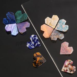 Girls Cute Heart Shape Hairpins Acetate Colorfur Children Sweet Hair Clip Barrettes Headband Fashion Kids Hair Accessories