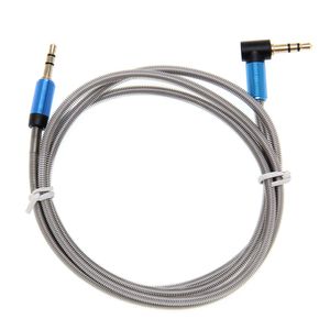 Хорошее качество Heavy Metal Jack 3,5 мм разъем аудио кабель звуковой коробке кабель изгиб к прямой линии соединительная линия 100 шт. / Лот