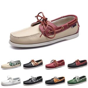 Erkekler Rahat Ayakkabılar Üçlü Siyah Beyaz Popüler Nefes Bronz Taupe Yeşil Bölünmüş Tan Dlive Bordo Kahverengi Koşu Yürüyüş Düşük Yumuşak Deri Erkek Sneakers Açık 22-10