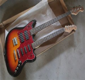 2022 Yeni Stil Çift Boyun Aktif Pikaplar 4 Strings Bas 6 Görevler Elektro Gitar Özel Vücut Gitar