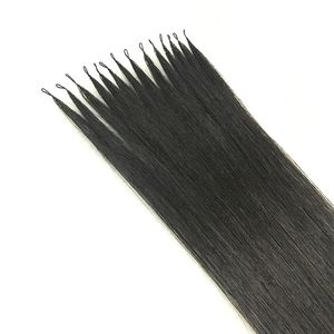 Yeni minyatür tığ işi küçük daire tüyleri çizgi saç uzantısı işlenmemiş yüksek kaliteli 100 gerçek saç toptan