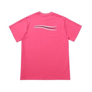 Женская футболка Классические конфетные цвета Модные макароны Волнистые футболки Повседневные летние мужские топы с коротким рукавом Ins Hot