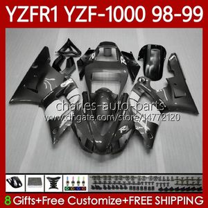 YAMAHA YZF-R1 YZF1000 YZF R 1 1000 CC 98-01 BODYS 82NO.77 YZF Parlak Gri R1 1000CC 1998 1999 2000 2001 YZF-1000 YZFR1 98 99 00 01 OEM Fairing Kiti