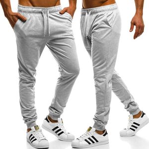 Erkek pantolon erkek sweatpants katı dantel up rahat gevşek uzun pantolon erkek giyim erkek spor koşu spor salonu