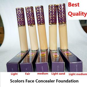 5 Colors Concealer Cream Foundation, Fair Medium Light Sand, 10ml