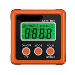 FreeShipping Precision Digital Inclinometer Electron Goniometers 4*90 Degree Magnetic Base Digital Protractor Angle Finder Bevel Box