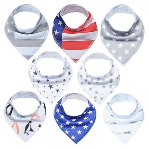 8 ADET Bebek Önlükler Yenidoğan Bebek Bandana Drool Bibs, Unisex Şık Tasarım Bandana Bebek Kız Erkek Kızlar için 100% Organik Pamuk Bibs