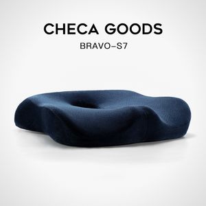 CHECA GOODS Premium Comfort Koltuk Minderi - Kaymaz Ortopedik %100 Battaniyeli Köpük Kuyruk Sokumu Minderi Ofis Koltuğu Araba Koltuğu için 210317