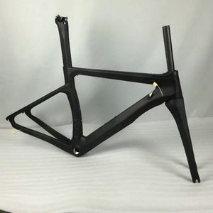 UD Black Carbon Bicycle Frame V-Brake Compatible - Customizable Logo, BSA Bottom Bracket, Sizes XXS-L