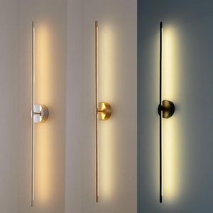 Wall Lamps Modern Simple Line Nordic Living Room Luxury Decor Led Light Creative Aisle Rotating Lam Sconce Lights