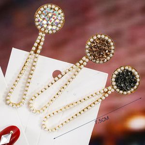 Fashion Women Bling Crystal Hairpins Girls Headwear Rhinestone Hair Clips Pins Barrette Styling Hair Accessories