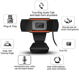Dropshiping! USB 2.0 720 P 1080 P Video Kayıt HD Webcam Web Kamera Mic ile Bilgisayar PC Laptop Skype MSN