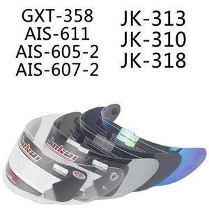 Lens için özel bağlantılar! Tam Yüz Motosiklet Kask Visor JK-310 GXT-358 için Tam Yüz Kask Kalkanı