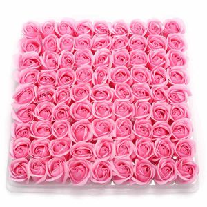 Düğün Süslemeleri 81pcs Kutu El Yapımı Gül Sabun Yapay Kurutulmuş Çiçekler Anneler Günü Sevgililer Hediye Dekoratif Çiçek Çelenkleri