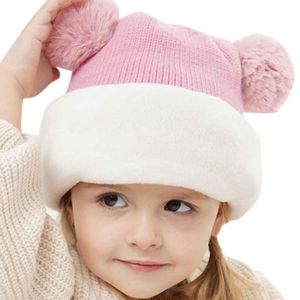 Şapkalar kapaklar 2-7 yıl çocuk erkek bebek kız kapşonlu atkı şapka kış sıcak örgü kapak kapak kulak