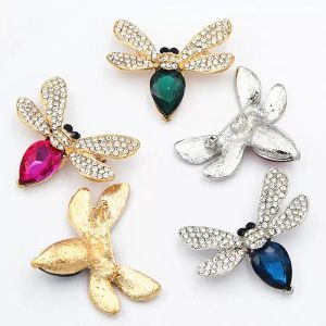 Pins, Broşlar Büyük Waterdrop Kristalleri Güzel Küçük Arılar Kadınlar Için Güzel Arılar Broş Moda Arı Pin Hediye Broşlar