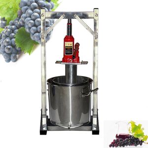 Ev Paslanmaz Çelik Üzüm Presleme Makinesi Jack Basın Sıkacağı Şarap Ekipmanları Şarap yapma Makinesi Meyve Basın Filtresi