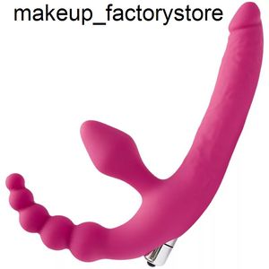 секс-игрушка-массажер массаж без бретелек страпон фаллоимитатор вибратор для пар анальный G-точка вагинальный лесбийский секс-игрушки женские эротические интимные товары