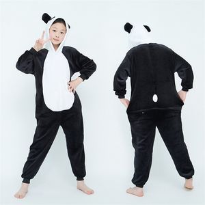 Panda pijamas onesies unicórnio para crianças meninas meninas pijamas meninos sleepwear animal tigre burro tigre licorne onesie kids jumpsuits 211130