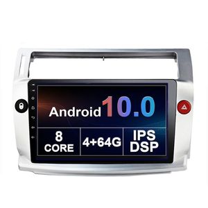 Автомобильный DVD Radio Player для Citroen C4 Quatre 2004-2009 Audio Stereo GPS навигация 10-дюймовый сенсорный экран Android