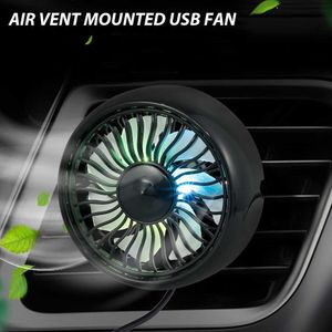 360 Derece Dönebilen Oto Araç Klima Araba Hava Havalandırma Monte USB Soğutma Fanı Mini SUV Kamyon Için Elektrikli Hava Fanı