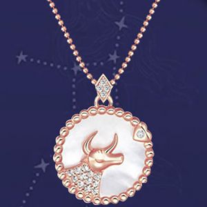 Doze colar de signo do zod￭aco redondo hor￳scopo Libra pingente de cristal charme sigil signo gargantilha colares de astrologia para j￳ias de moda feminina