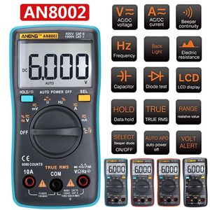 Multimeters AN8002 Digital Multimeter Practical Tools For Electrician Instrumentation Household Outdoor Test Kit Home Drop