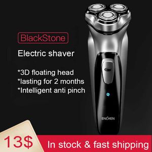 New Enchen Electric Shaver Razor para homens barba trimmer lavável recarregável tipo-c usb barba máquina de barba p0817