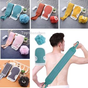 3 adet / takım Banyo Fırçaları Hamam Scrubbing Eldiven Vücut Scrubber Peeling Eldiven Duş Geri Yıkama Fas Havlu Scrub Exfoliator Mitt Magic Peeling