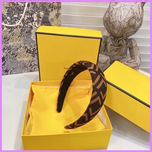 Designer Headband Designer Accessories Hair Hoops F Letters Headwrap Woman Brown Headwraps Luxurys Designers Jewelry D221126F