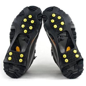 Ice Snow Grips Cleat Over Shoes 10 Steel Studs Ice Cleats Boot Rubber Spikes Anti-slip Snow Ski Gripper Ice Climbing Footwear
