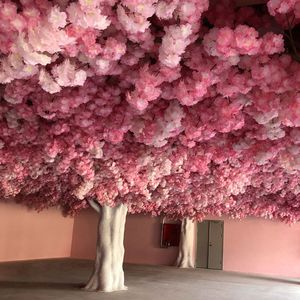 Yapay İpek Çiçekler Simülasyon Şifreleme Kiraz Çiçekleri Damalar Dize DIY Düğün Ev Partisi Süsleme Tavan Dekorasyon Için 100 adet