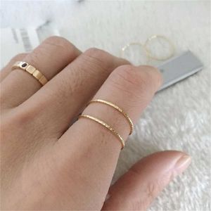 Goldgefüllte Ringe Minimalismus Schmuck Damen Indian Knuckle Anillos Mujer Bohemian Bague Femme Anelli Aneis 211217