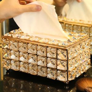 Doku kutuları peçeteler kristal nordic kare organizatör lüks altın kağıt ambalaj kutusu ıslak mendiller servillero ev ofis depolama