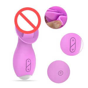 Mini vibratori G-Spot Sex Tongue Licking Toys for Women Pleasures Piccolo vibratore wireless con camera d'albergo impermeabile Stimolatore clitorideo Capezzolo Coppie regalo