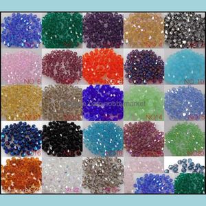 Crystal Loose Beads Jewelry Wholesale 4Mm Be Spacer 1000Pcs Lot For Making Supplies Bracelet Necklace Diy Aessories U Pick Drop Delivery 202