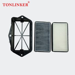 TONLINKER 3 Holes For Vw Caddy Eos Golf MK5 MK6 B5 B6 B7 Passat CC Scirocco MK3 Touran Car External Air Filter