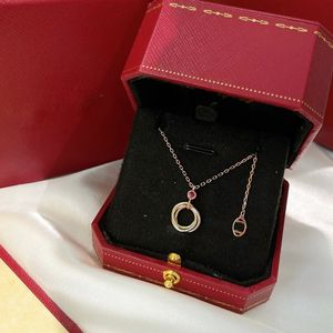 série trinity jóias personalização diamantes de luxo pingente colares marca ﾠ design alta qualidade vintage 18k moda estilo clássico presente de aniversário pingentes