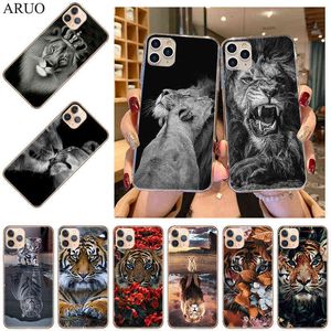 Мягкий TPU Чехол для телефона для iPhone 13 12 11 Pro XS MAX SE2020 7 8 6 6S PLUS 12MINI X XR Лев Тигр Кинг чистые Силиконовые чехлы H1120