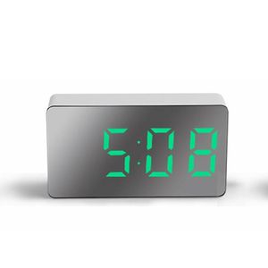 Other Clocks & Accessories Mini Alarm Clock Led Mirror Desk Home Furnishings Electronic Watch Digital Table Bedroom Decoration And Wall