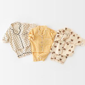 Milancel 2021 New Baby Pajama набор одиночные грудные мальчики носить спать ребенка в помещении одежда 210312