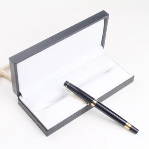 High Quality Black Leather Pen Box Suit for Fountain Pen/Ballpoint Pen/Roller Ball Pens Pencil Case with The Warranty Manual W0045